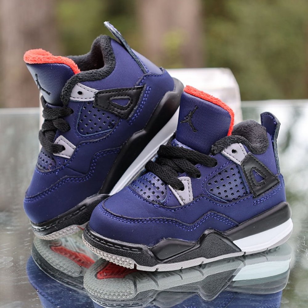 Nike Air Jordan 4 Retro Winter TD Loyal Blue Size 4C - Picture 4 of 13